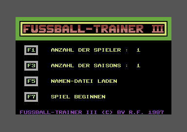 Fussball-Trainer III [german]