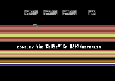The Color Bar Editor