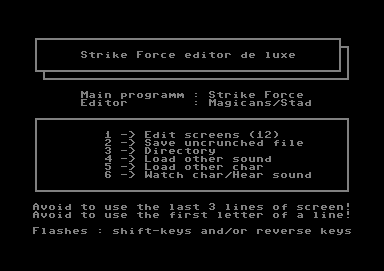 Strike Force Editor DeLuxe