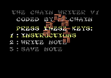 Chain Writer V1