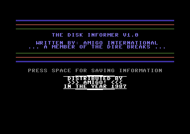 The Disk Informer V1.0