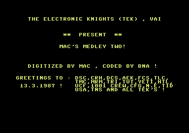 Mac's Medley Two