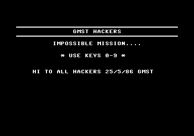 Impossible Mission Speech