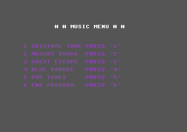 Commodore 64 Music Examples