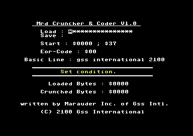 Marauder Cruncher & Coder V1.0