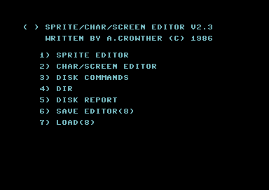 Sprite/Char/Screen Editor V2.3