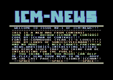 ICM-News #1