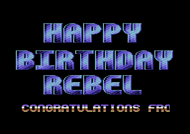 Happy Birthday Rebel!