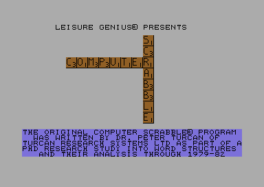 Computer Scrabble