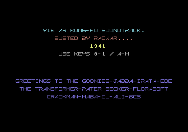 Yie Ar Kung-Fu Soundtrack