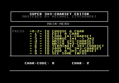 Super 3x3-Charset Editor