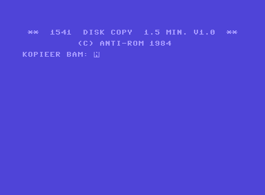 1541 Disk Copy 1.5 Min. V1.0