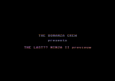 The Last Ninja II Preview