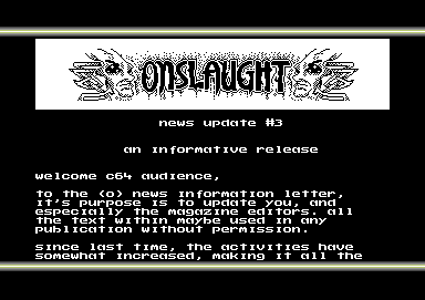 Onslaught Update #3