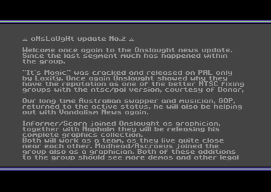 Onslaught Update #2