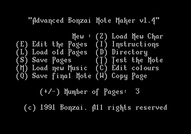 Advanced Bonzai Note Maker V1.4
