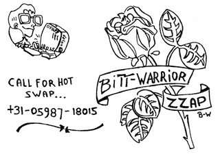 Bitt-Warrior of Zzap Cover