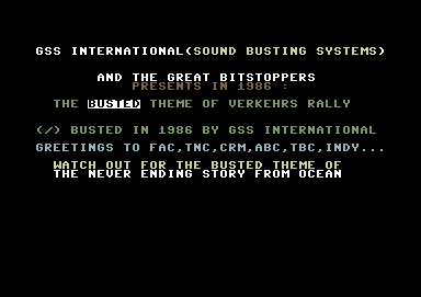 The Busted Theme of Verkehrs Rally