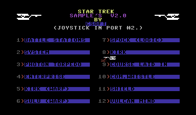Star Trek Sample's V2.0