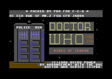 Dr. Who and the Mines of Terror