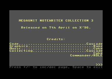 Megaunit Notewriter Collection 3
