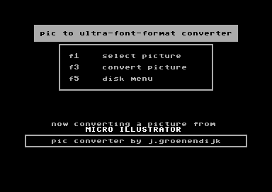 Pic To Ultrafont Format Converter
