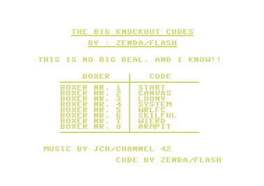 The Big K.O. Codes