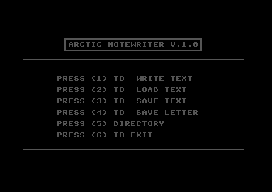 Arctic Notewriter V1.0