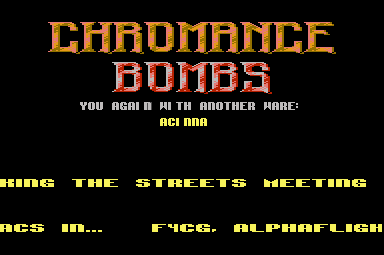 Chromance Intro ALEX-07 (Bombs)