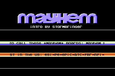 Mayhem Intro