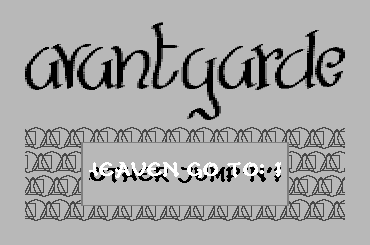 Avantgarde Intro [back & white symbols]