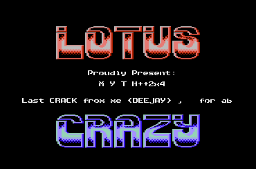 Crazy & Lotus Intro