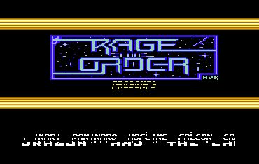 Rage For Order Intro