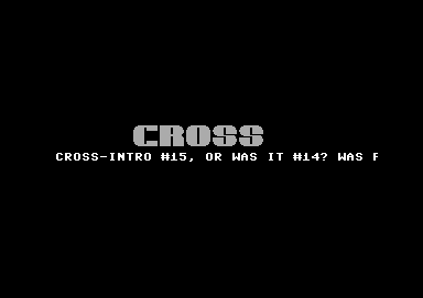 Cross intro 14
