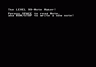 Level 99-Note Maker
