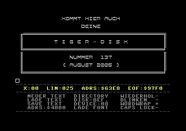 Tiger-Disk #137