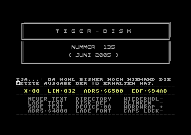 Tiger-Disk #135
