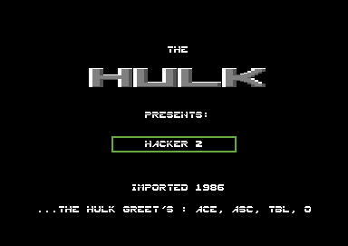 The Hulk Import Intro