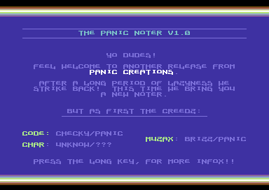 Panic Noter V1.0