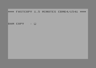 Fastcopy 1.5 Minutes CBM64/1541 [german]