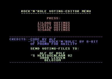 Rock'n Role Voting-Editor