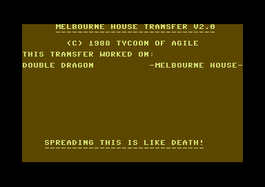 Melbourne House Transfer V2.0