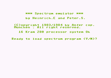 Spectrum 16k Emulator