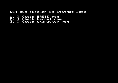 C64 System ROM Checker