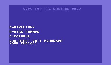 Copy for the Bastard Only