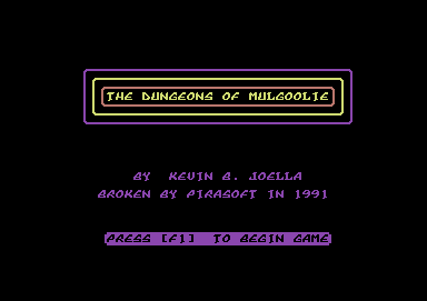 The Dungeons of Mulgoolie