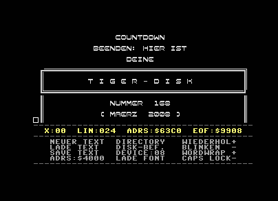 Tiger-Disk #168