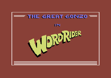 The Great Gonzo in Word Rider