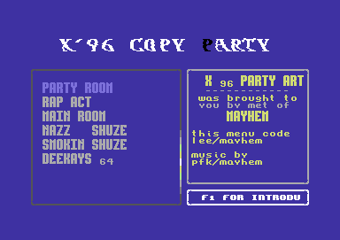 X'96 Copy Party