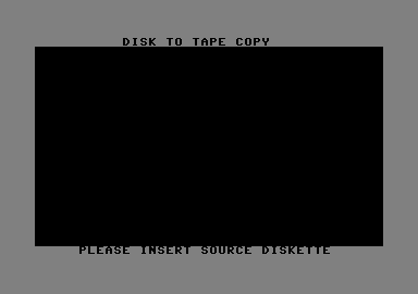 Disk to Tape Copy